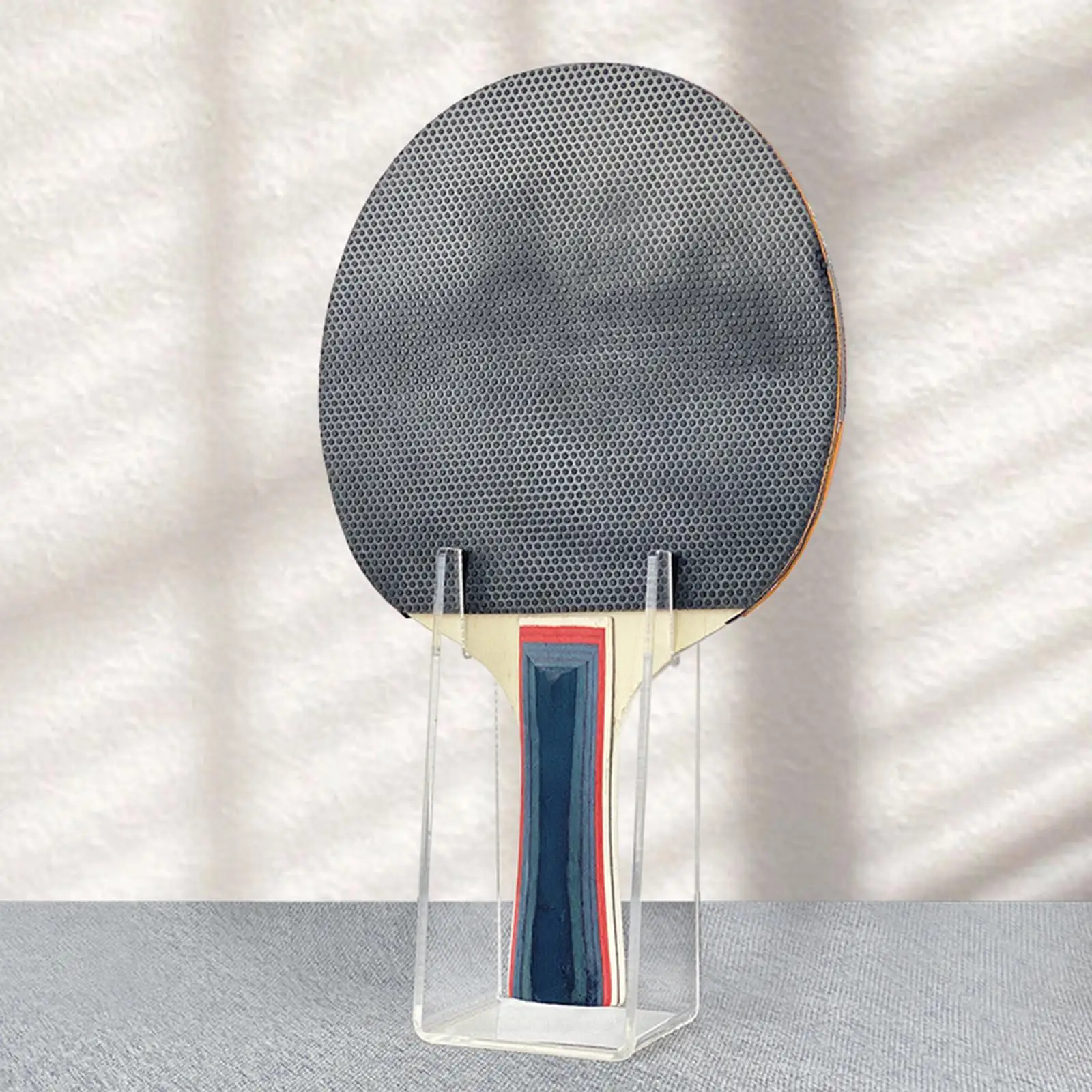 Clear Acrylic Pingpong Paddle Display Stand Rack Holder for Table Tennis Racket Storage Organizer Home