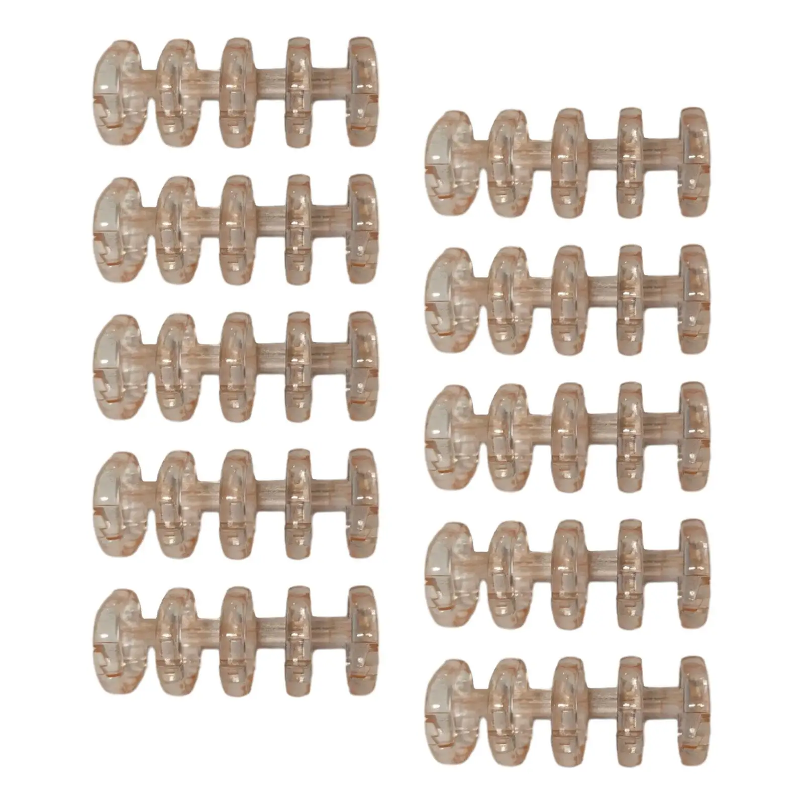 10x Loose Leaf Binder Rings Accessories Buckle Clip Premium Removable Comb Binding Rings for Photo Diary Album Notebook Calendar