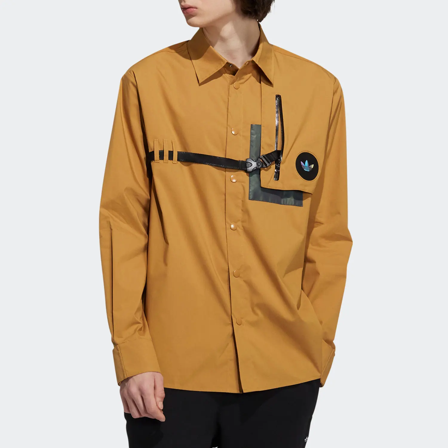 

Adidas genuine clover casual men's fashion trend long sleeved jacket H58072