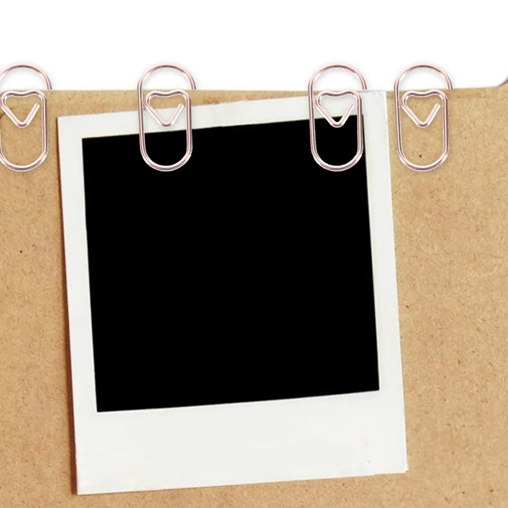 

300 шт. мини-скрепок в форме сердца, металлические канцелярские зажимы, маленькие офисные зажимы для бумаги, заметок, поделок, мини-зажимы для книг, металлические скрепки