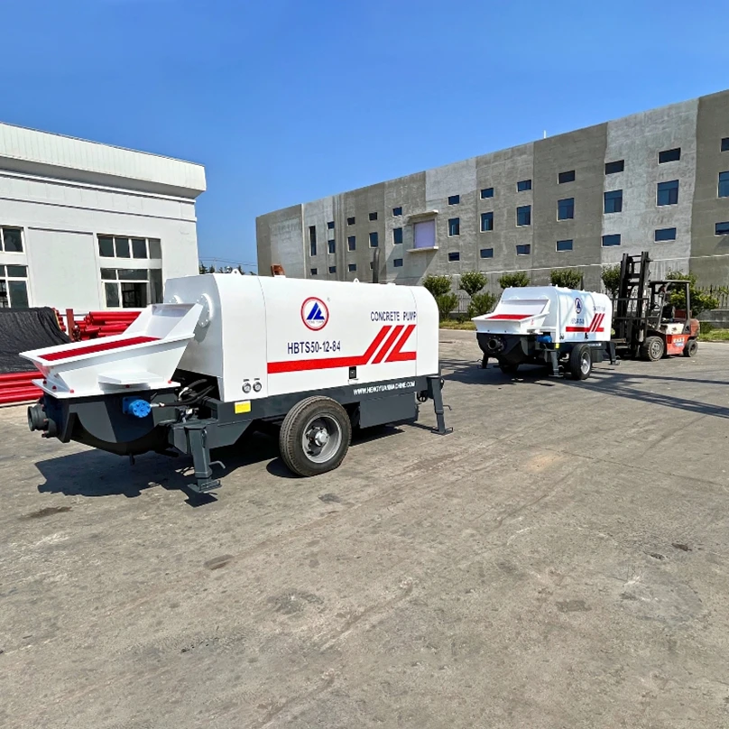 YG Customized China  Imported Engine Diesel 40m3/h Concrete Pump Machine Mobile Trailer Concrete Pumps With 82kw