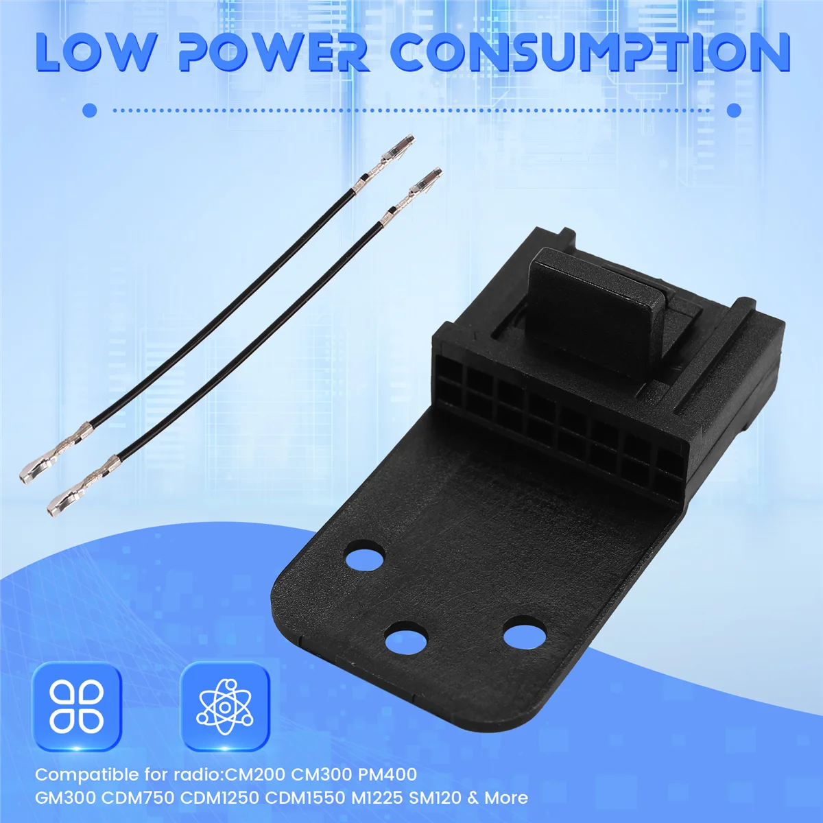 Комплект разъемов для аксессуаров BFYLW 9X для 16-контактных радиостанций Motorola CM300 HLN9457 и HLN9242