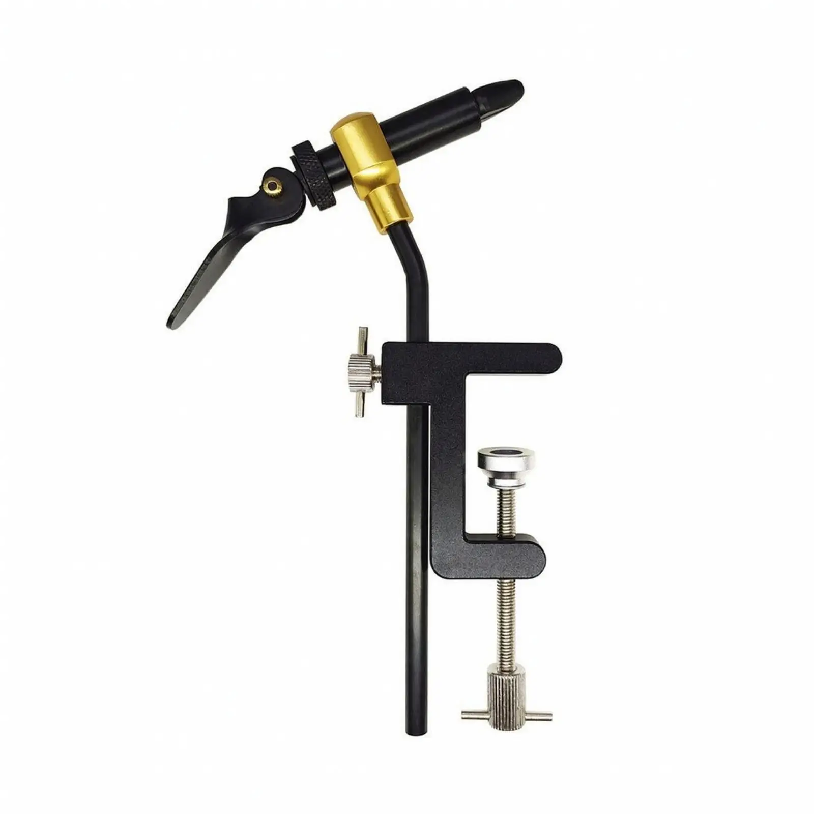 Heavy Duty Fly Tying Vise Bench Mount Clamp for Flat Desktop Adjustable Hook Holder Size 2 to