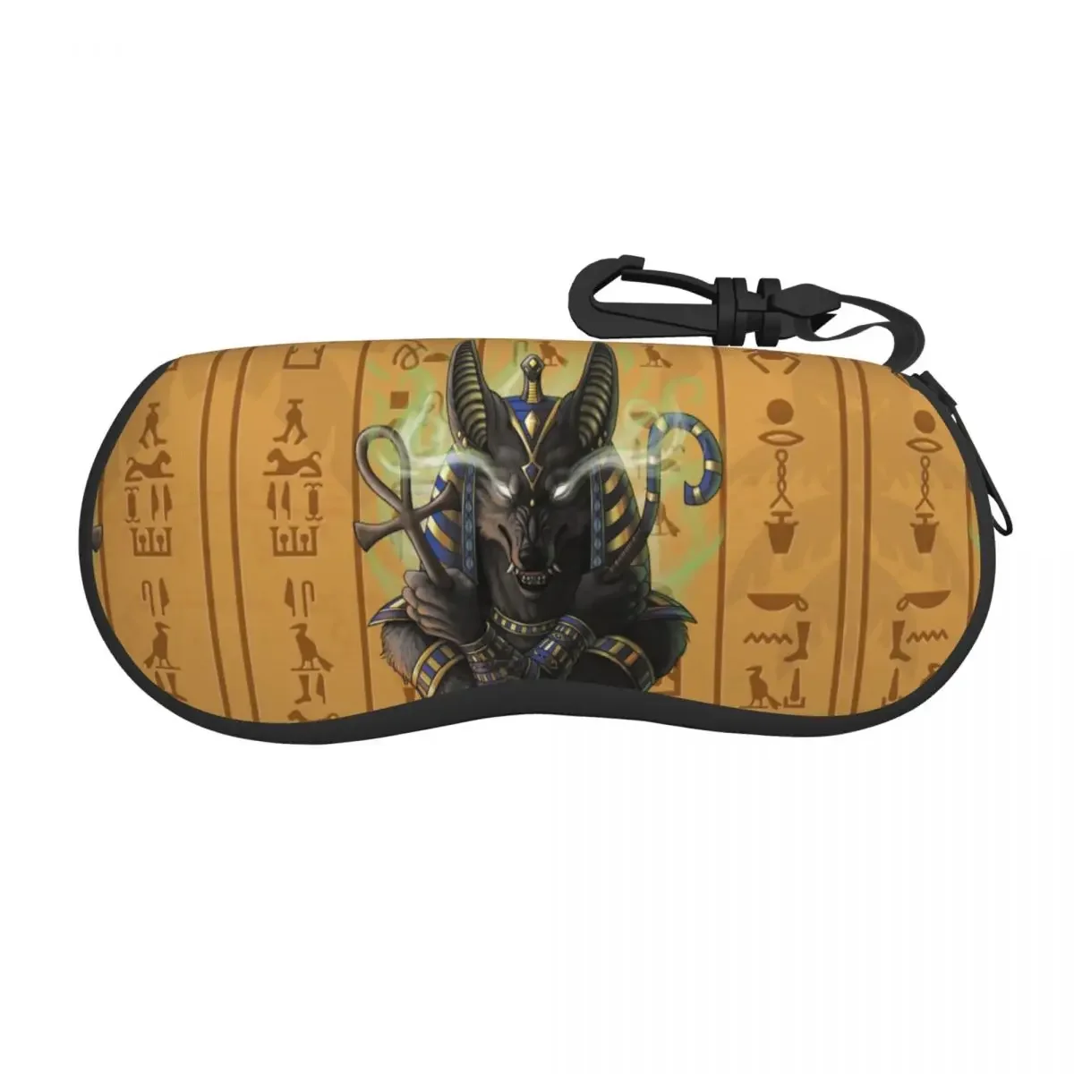 Protector Of Souls Shell Eyeglasses Case Women Men Cute Hieroglyphs Anubis Glasses Case Sunglasses Box Pouch