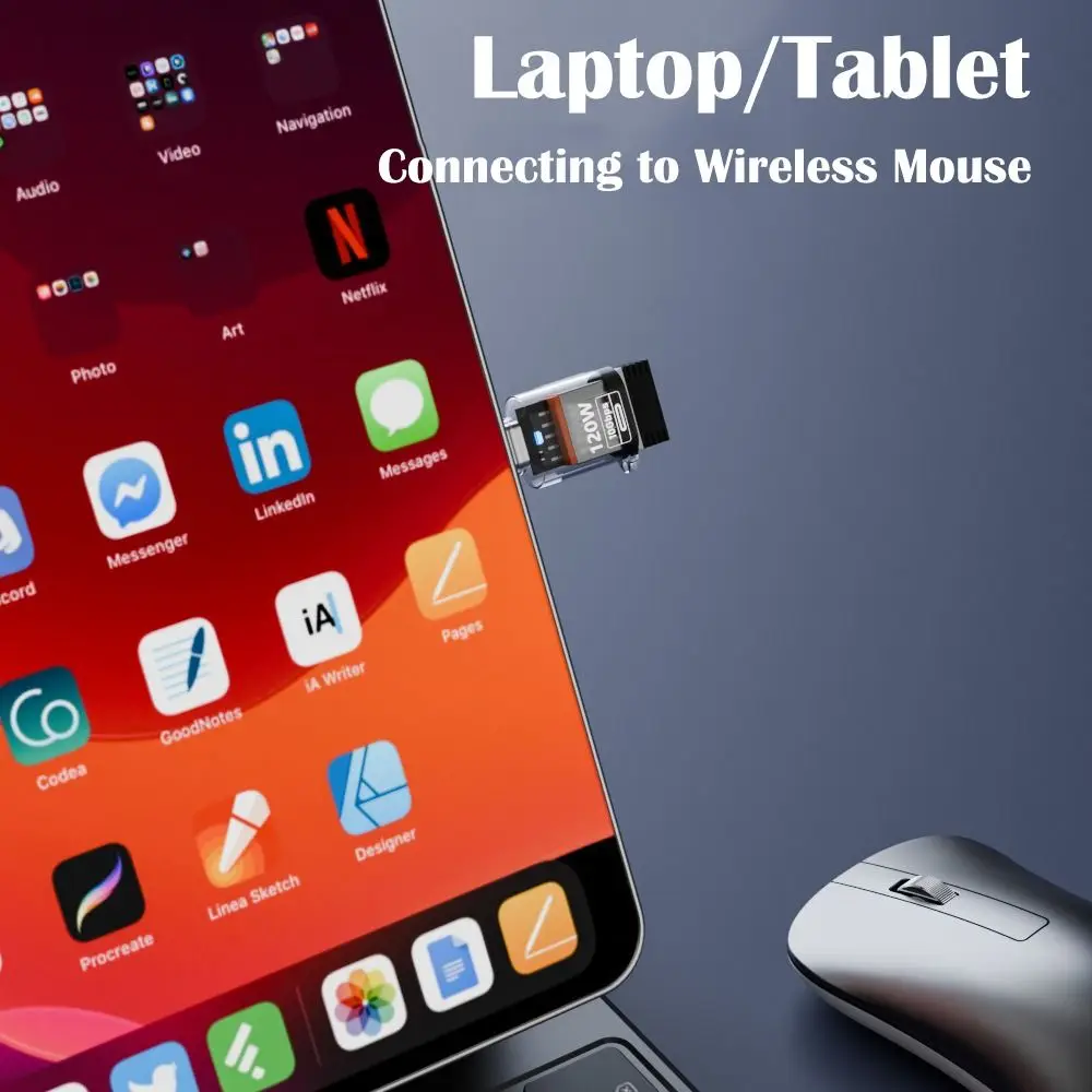 10Gbps Type-C to USB-A Converter PD 120W Indicator Light USB-C Extender Fast Charging Male to Female OTG Adapter HDD