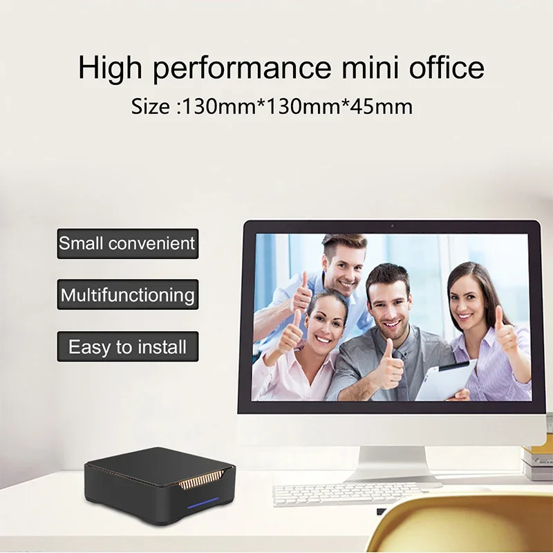 Ak3v mini pc windows 10, 4 core, intel celeron j3455, 8gb, 128gb, ssd, 1000m lan, 2.4/5g, wi-fi, Bluetooth 4.2, vga