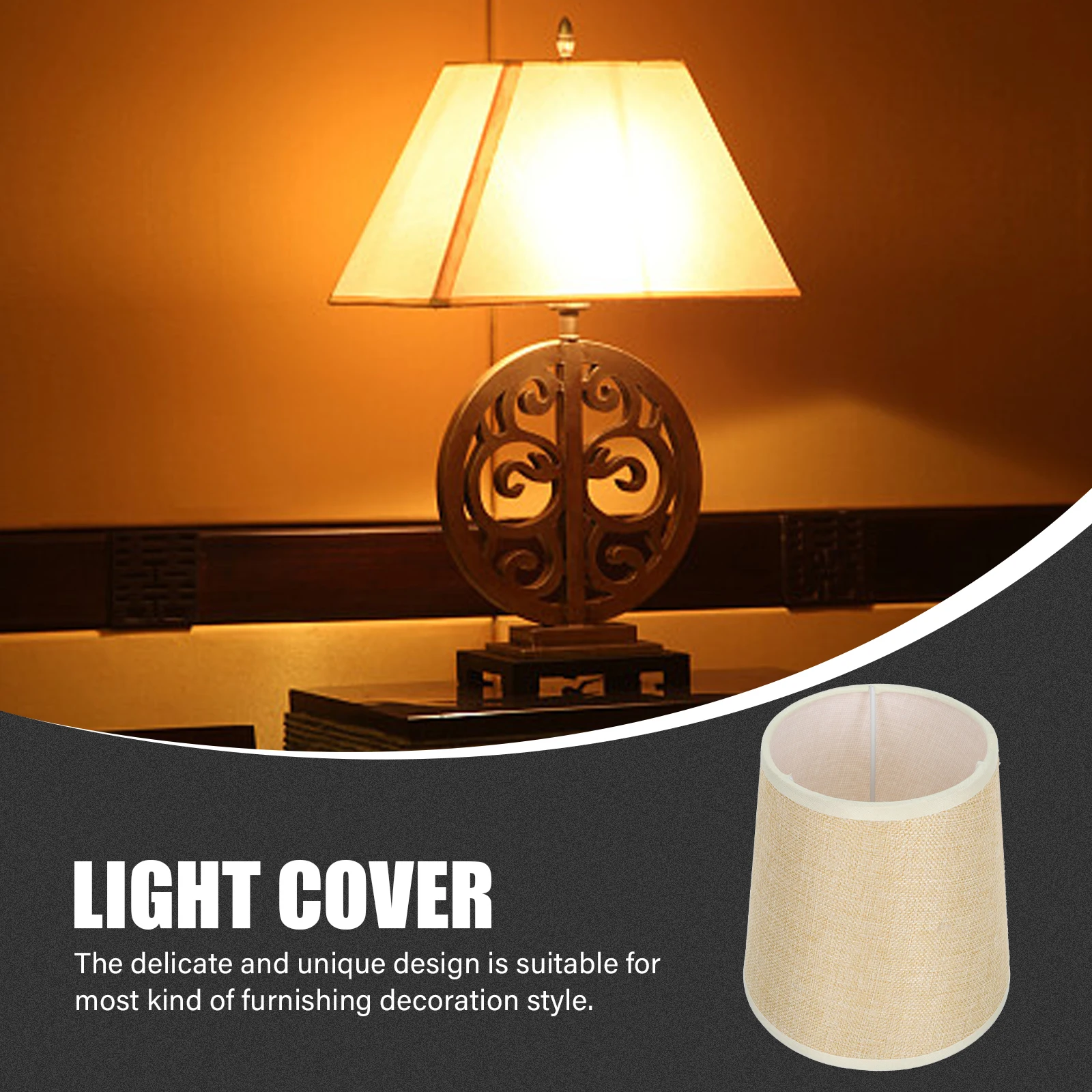 Paralume Accessori Panno Telaio in ferro Durevole Lampadario da tavolo Parete Soffitto Lampada da terra Copertura leggera Paralume semplice