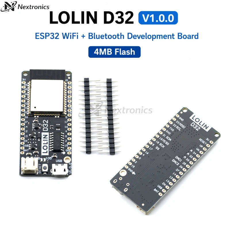 1/3/5 шт. LOLIN D32 V1.0.0 WiFi Bluetooth ESP32 ESP-WROOM-32 плата разработки с 4 МБ флеш-памяти, совместимая с Arduino и MicroPython