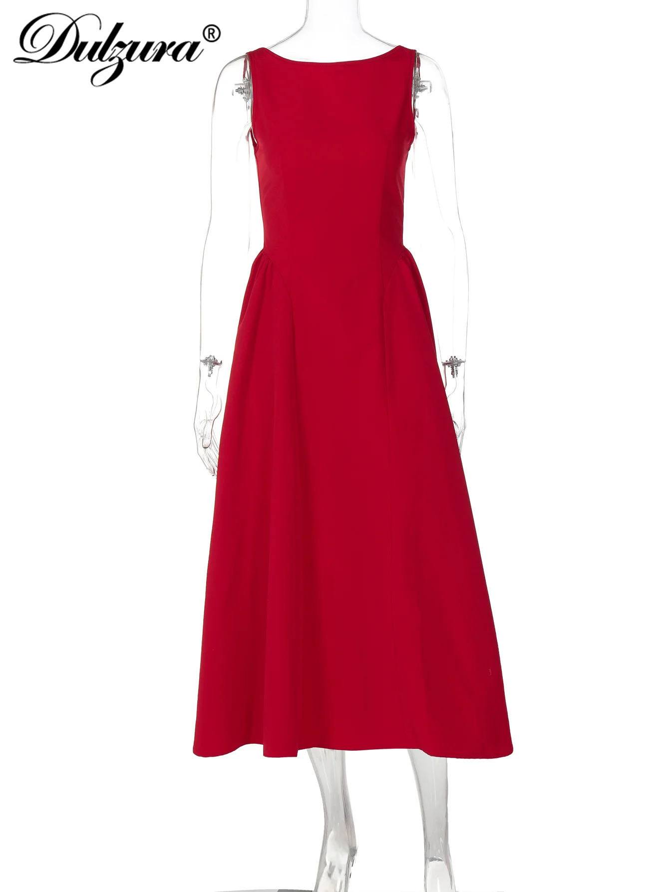 Robe mi-longue tactique Zura O-Neck FibZipper A-Line, tenue décontractée élégante, monochromatique, sexy, streetwear de club de fête, automne, hiver