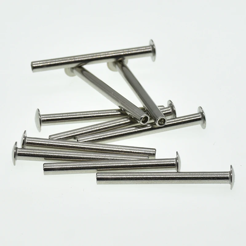 M3 M4*3/4/5/6/8/10/12/14/16/18/20/25/30mm GB873 304 Stainless Steel Oval Head Semi-Tubular Rivets Round Head Half Hollow Shank