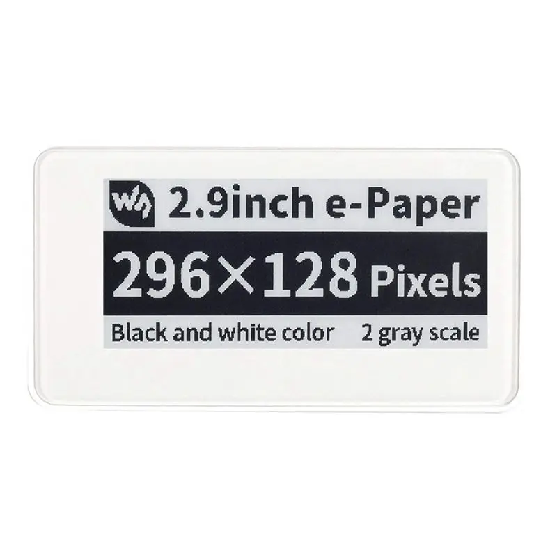 Waveshare 2.9 Inch Wireless -Powered Epaper Eink E Paper E-Ink Display Screen Module For Mobile Android APP, No Battery