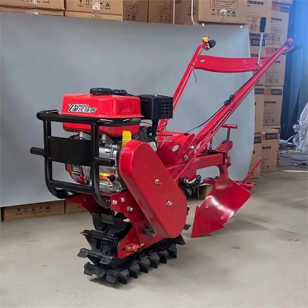 Small Power Tiller Cultivating Machine Rotary Micro Tiller Cultivator Mini Plough Tillage Machine With 7HP Gasoline Engine