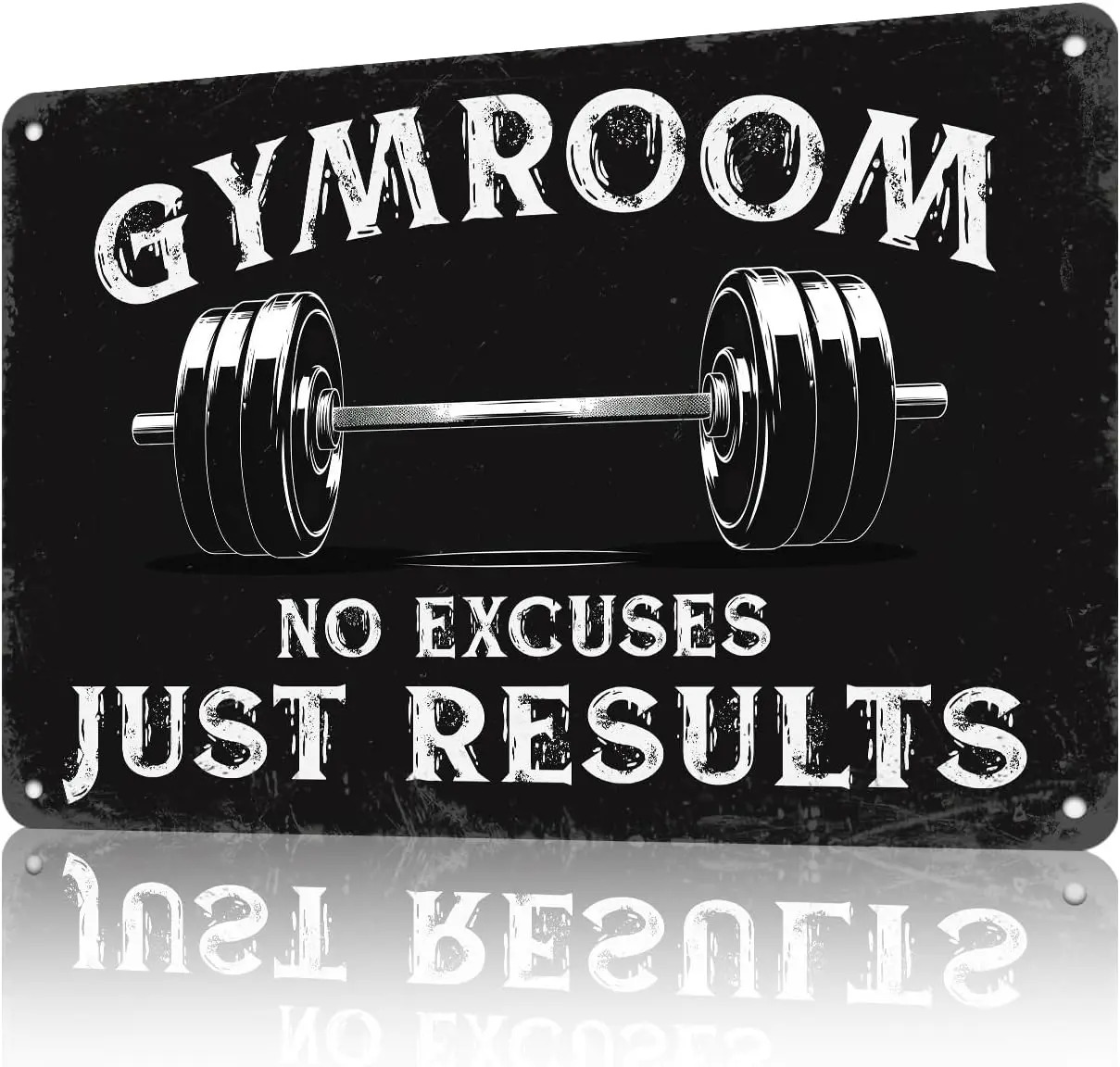 Metal Tin Sign Gymroom Rerto Tin Sign Vintage Alumium Sign Metal Sign Retro Sign for Home Bar Office Outdoor Wall Decor