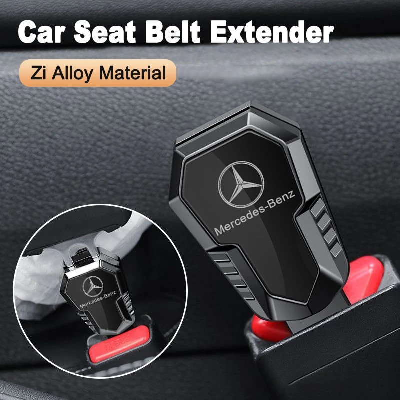 

Zinc Alloy Car Seat Belt Buckle Extender For Mercedes Benz A C E S G Class GLC CLE CLA GLB GLS W177 W176 Interior Accessories