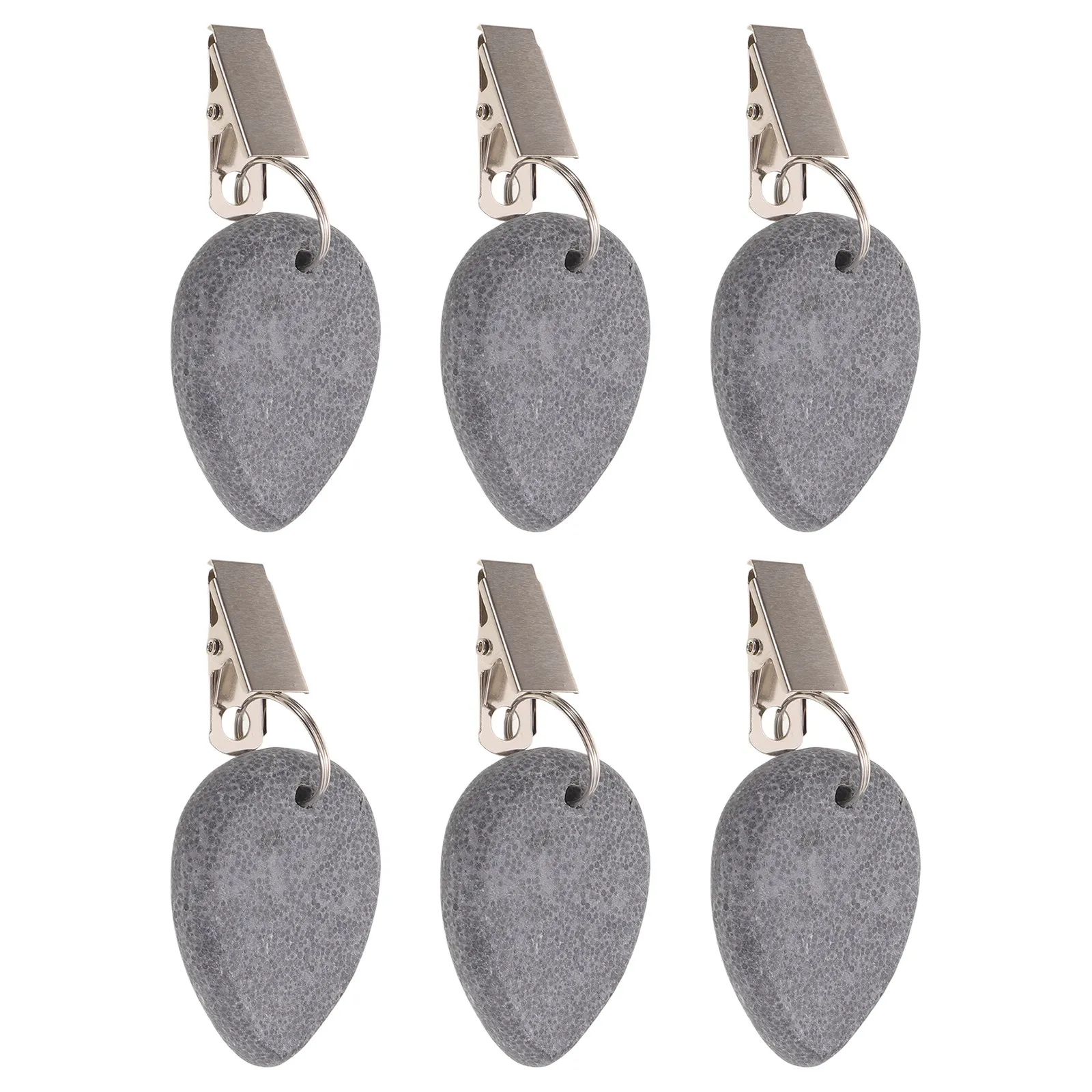 6Pcs Marble Pattern Tablecloth Weights Clips Outdoor Heavy Duty Non Slip Table Clips for Picnic Patio Wedding Party Table Covers
