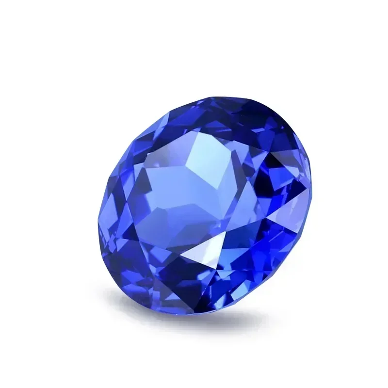 

NEW Lab Grown Sapphire Round Shape Royal Blue Color Gemstone for Diy Jewelry Making Material Selectable AGL Certificate