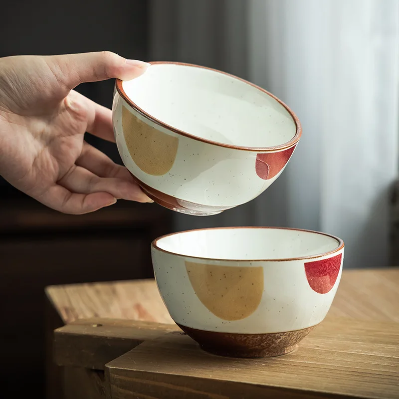 

Creative Ceramic Rice Bowl Small Soup Bowl Breakfast Yogurt Oatmeal Bowl Unique Home Tableware
