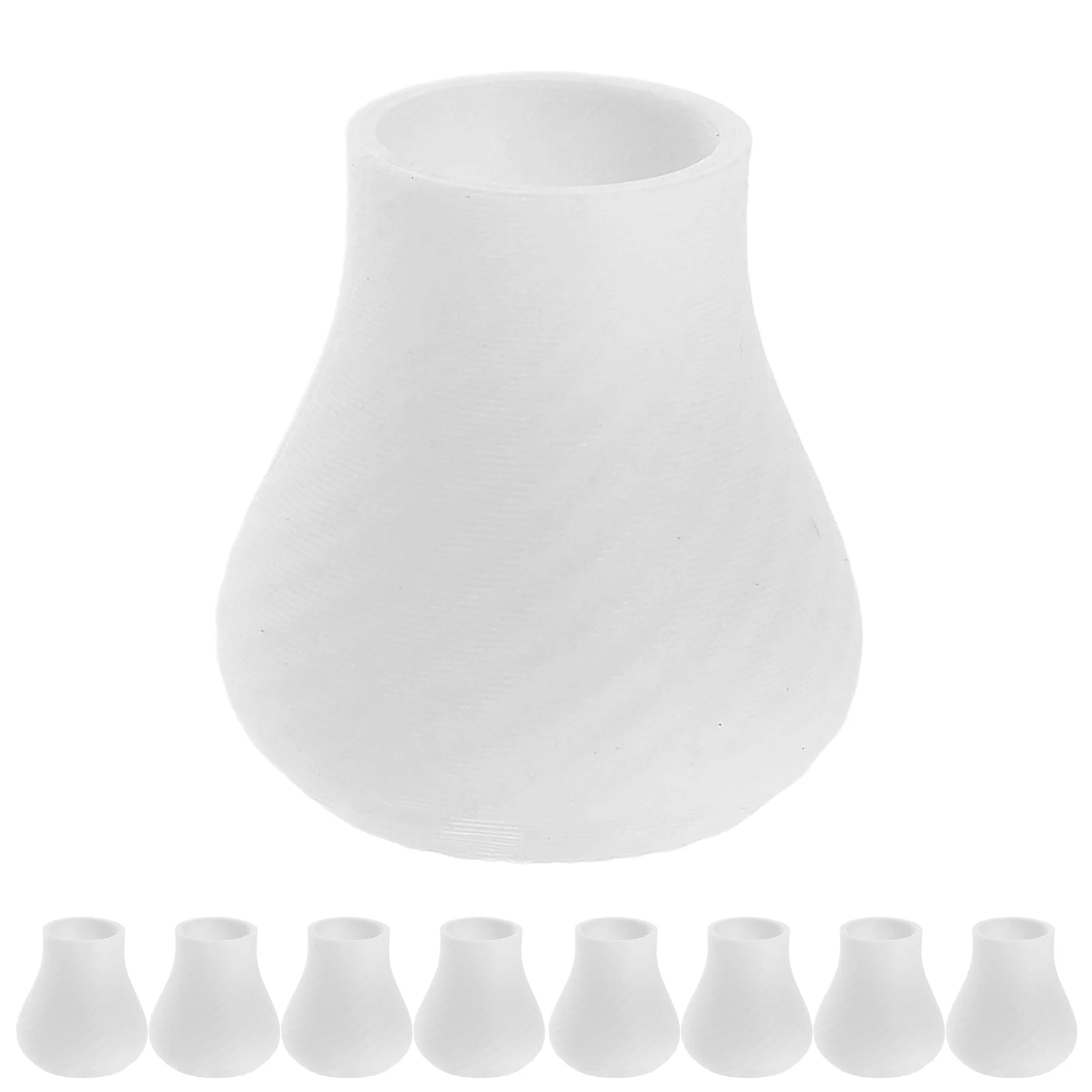 

10 Pcs Mini House Vases Dollhouse Table Model Accessories Garden Chinese Tabletop Outdoor Pla Decor Child Micro