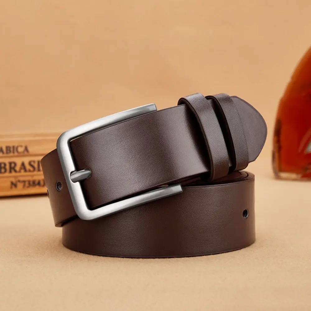 多用途の高級デザイン PU レザーベルトビジネスレトロピンバックルウエストバンドウエストストラップ男性用