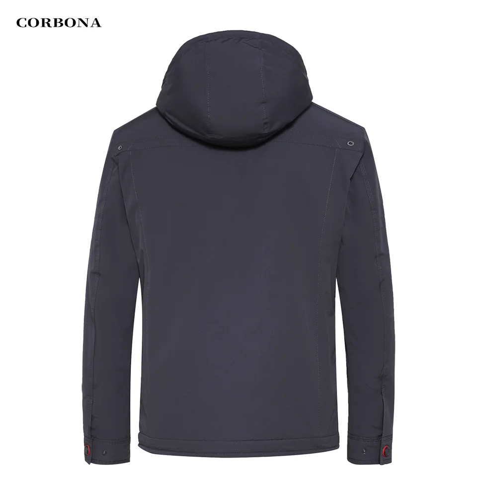 CORBONA 2023 New Style Oversize Autumn  Jacket Waterproof Weatherproof Business Casual Men Winter Coat Outdoor   Overalls Gift