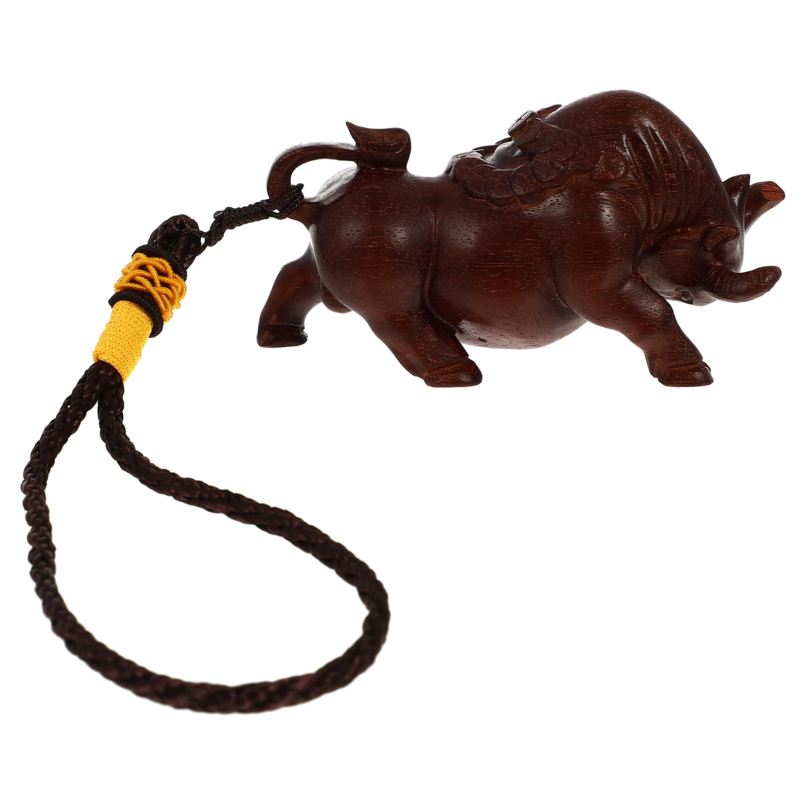

Creative Bullfighting Carved Wooden Desktop Adorn Exquisite Sculpture Home Office Wooden Sculpture Pendant Decorative Statuette