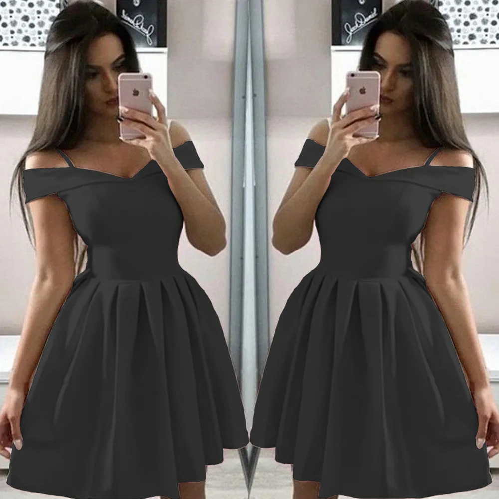 

Sexy Solid Color Strap Sling Ties Waistless Sleeveless Dress Women 2025 Summer Elegant One-length Pleated Mini Dress For Women