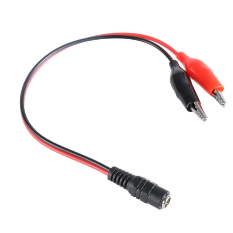Cáp Nguồn DC5.5x2.1mm Có Kẹp Cá Sấu, Cáp Nguồn Nam/Nữ Để Sạc Và Kiểm Tra Pin 26Cm