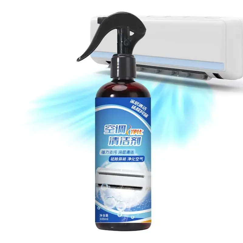 No Wash Air Conditioner Spray 300ml Rinse Free Foam Cleaner Ac Coil Cleaner Spray Multi Purpose Foaming Cleaning Spray supplies