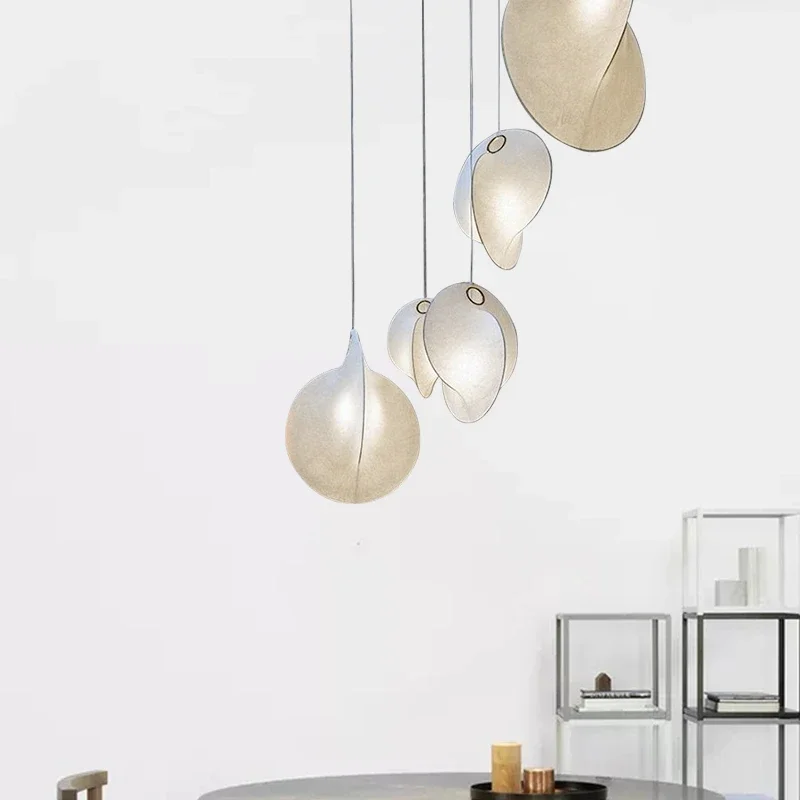 Nordic Italien Minimalistischen Seide Led Kronleuchter Für Villa Wohnzimmer Schlafzimmer Restaurant Treppe Carambola Anhänger Lampe