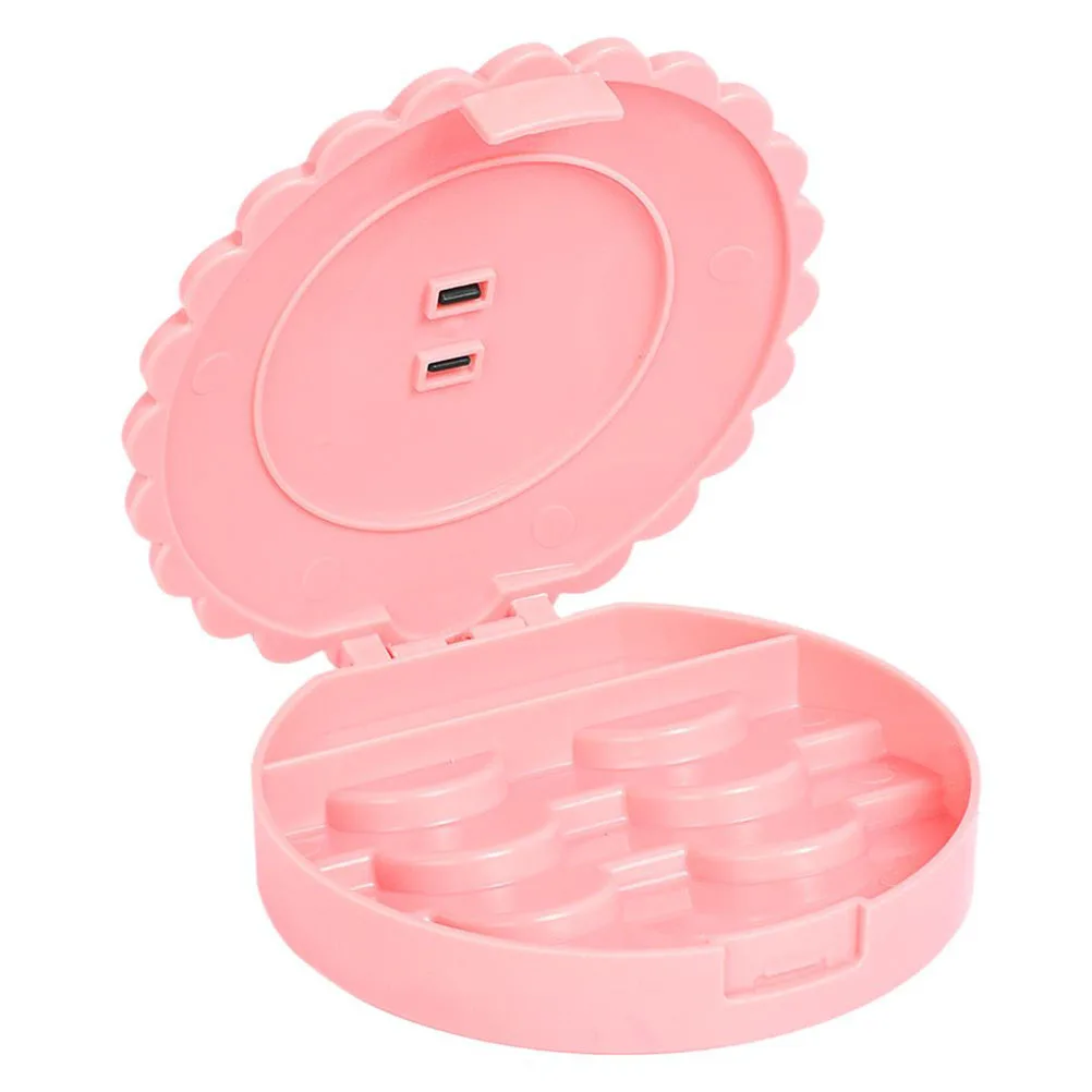 1개입 정리함 속눈썹 보관함 견고한 플라스틱 구조 귀여운 리본 디테일 컴팩트 사이즈 휴대용 일상용