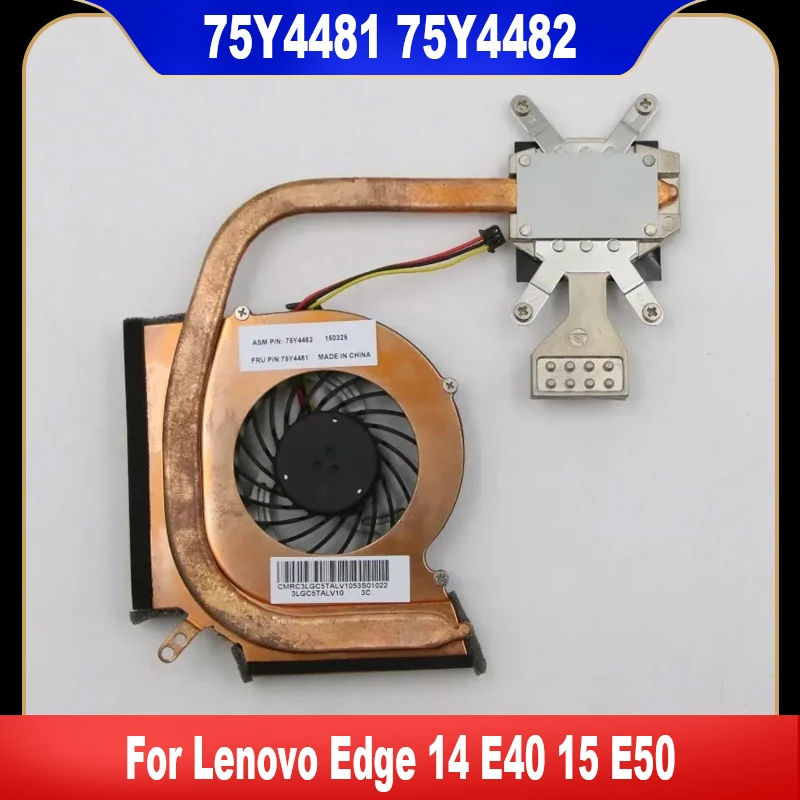 New Original For Lenovo Edge 14 E40 15 E50 CPU Cooling Fan Cooler Fan With Heatsink 75Y4481 75Y4482 75Y5995 100% Tested