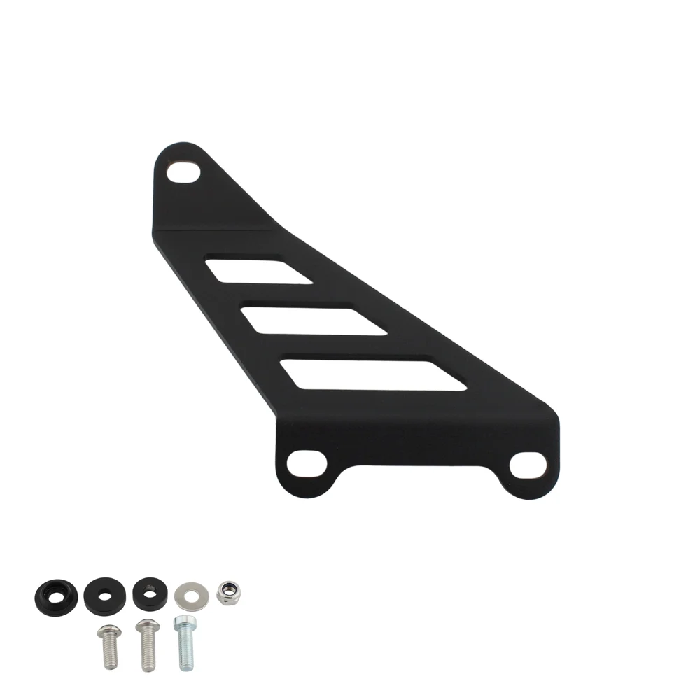 Motorcycle Exhaust Hanger Bracket Rear Footpeg Blanking Plate Modified Support Holder Black For BMW S1000RR HP4 2015‑2018