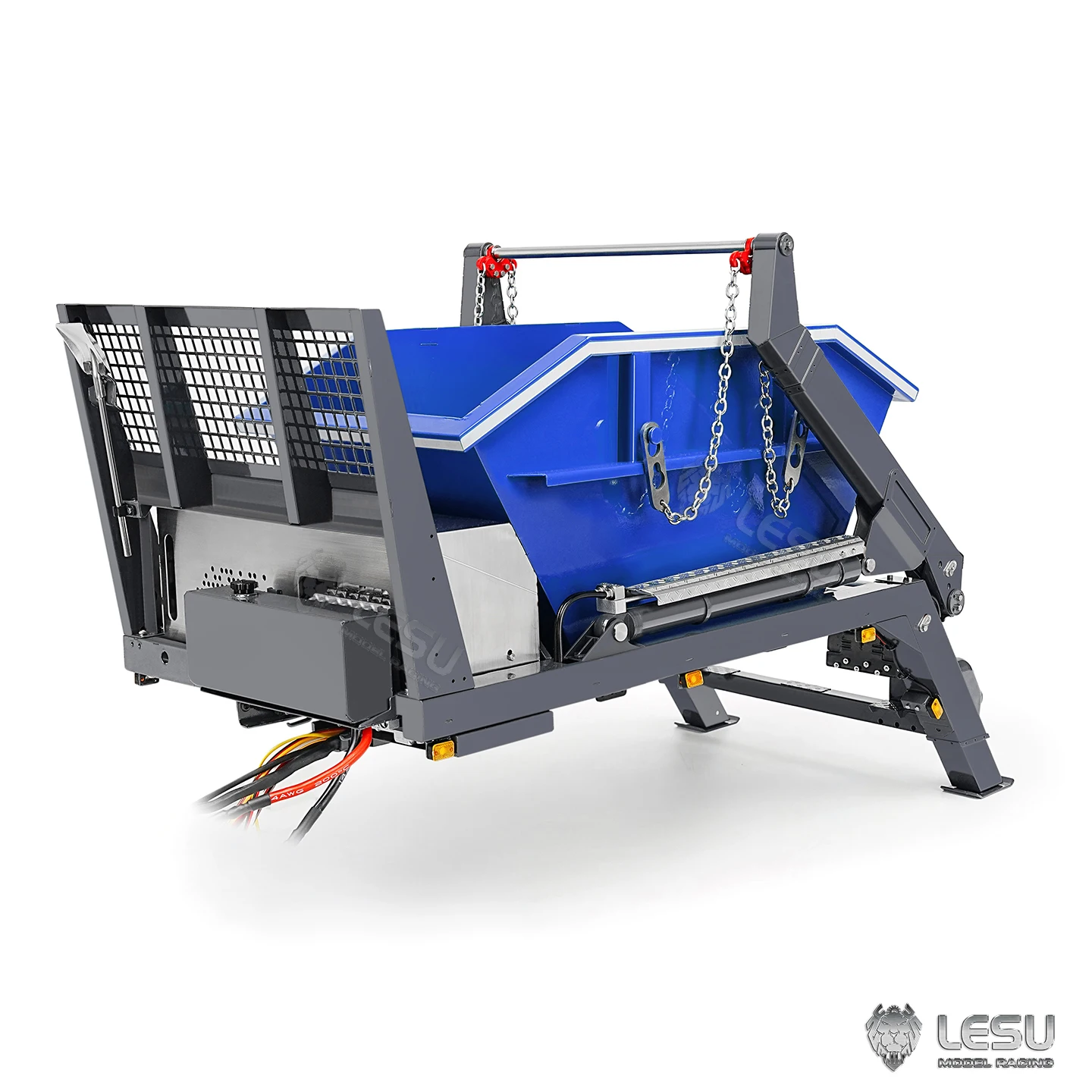 دلو معدني 4CH صمام النظام الهيدروليكي ل LESU Z0066 1/14 RC الهيدروليكية سوينغ الذراع القمامة تفريغ التحكم عن بعد تخطي محمل جزء