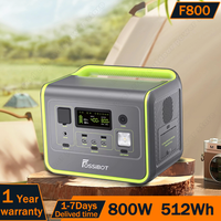 Fossibot F800 Portable Power Station 800W Solar Generator 512Wh LiFePO4 Battery Home Backup Outdoor Camping urgent Mobile power