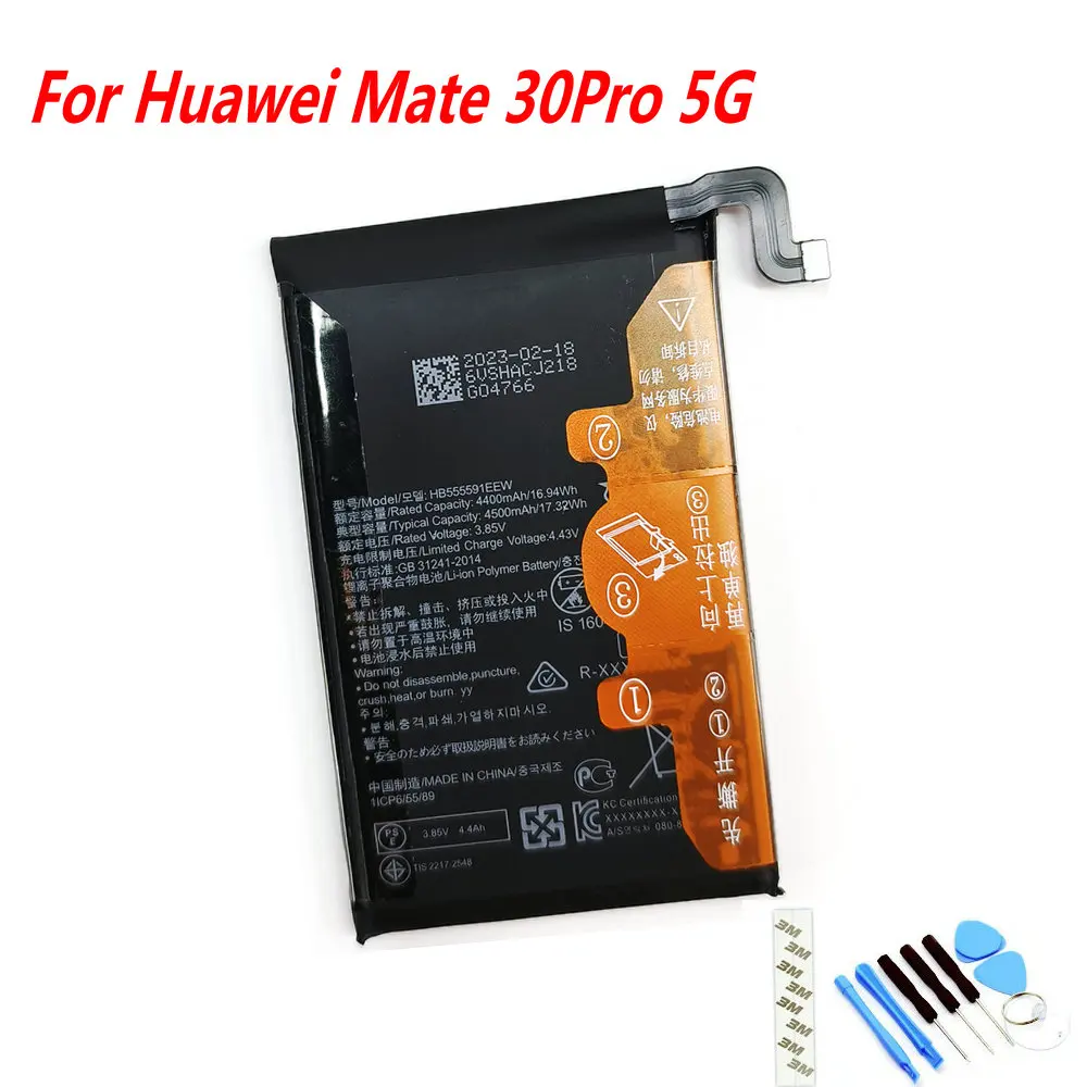 3.85V 4500mAh HB555591EEW Battery For Huawei Mate30 Pro 5G Mate 30Pro 5G Mobile Phone