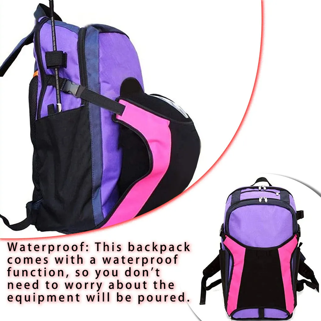 Equestrian Backpack Waterproof Training Equipment Holder Storage Bag Interior Compartment Horse Riding Gear Rucksack