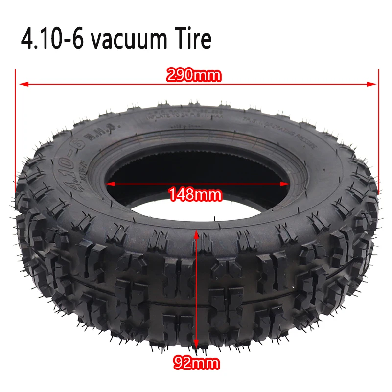 13x5.00-6 inch Tubeless Tyre 4.10-6 vacuum Tire butterfly flower tires For mini Buggy Mower Gokart Scooter Off-Road Wheel