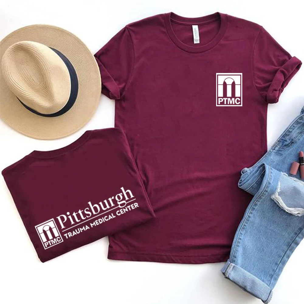 2026 The Pitt TV-Serie Shirt PTMC 2-seitig bedrucktes T-Shirt Dr. Jack Abbott Trendiges TV-Show-Merch Unisex Trendige Streetwear Top Fan-Geschenk