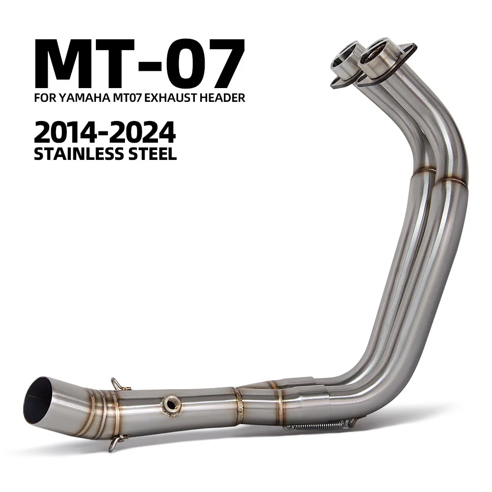 

Racing Motorcycle Exhaust System Front Link Pipe 51MM Manifold For For Yamaha R7 MT07 FZ07 XSR700 2014-2026