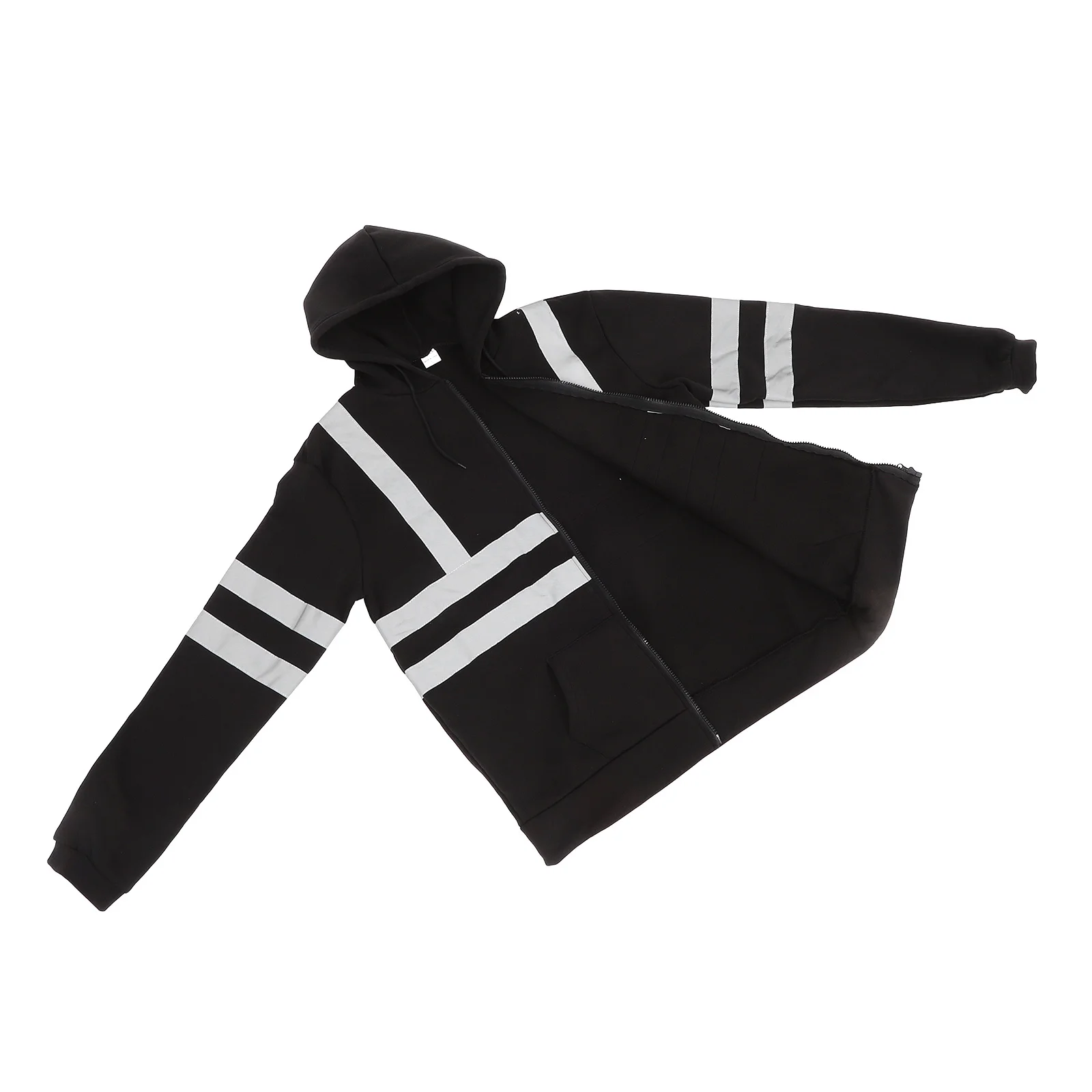 Xxl Reflective Hoodie High Visibility Safety Sweatshirt for Men Night Running Traffic Workwear Safety Sweatshirt for Men