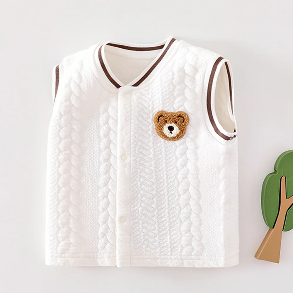 Baby Tops Sleeveless Autumn Winter Warm Newborn Clothes Baby Girl Vest Casual Cute Baby Boy Outerwear Waistcoat