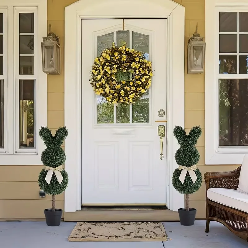 

19.69InEaster Rabbit Garden Stake Artificial Plant Bunny Shape Yard Porch Lawn Outdoor Decoration Landscaping Accessories