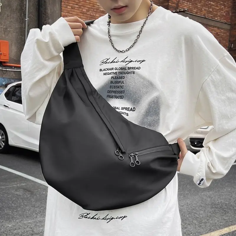 Work Crossbody Women Dumpling Black Class College Student Casual Single Shoulder Bag Backpack For Men ANI