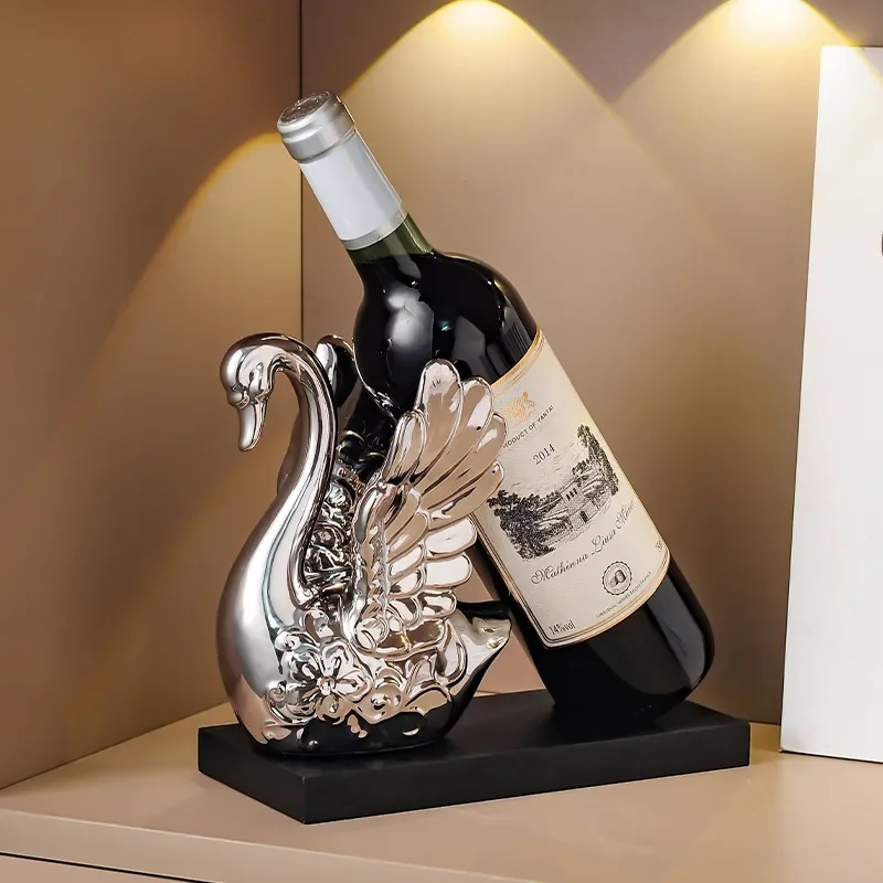 for Swan Red Wine Rack Ornament Light Luxury High End Living Room Home Wine Cabinet Entrance Dining Side Cabinet TV Cabinet
