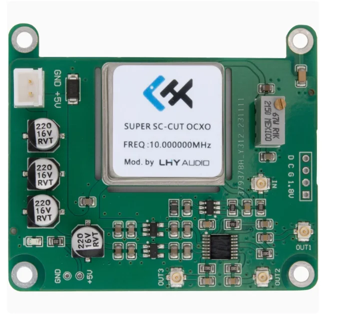 LHY Raspberry Pi 4B/5 verbesserte OCXO extrem rauscharme Quarzoszillator-PLL-Uhrenplatine mit konstanter Temperatur