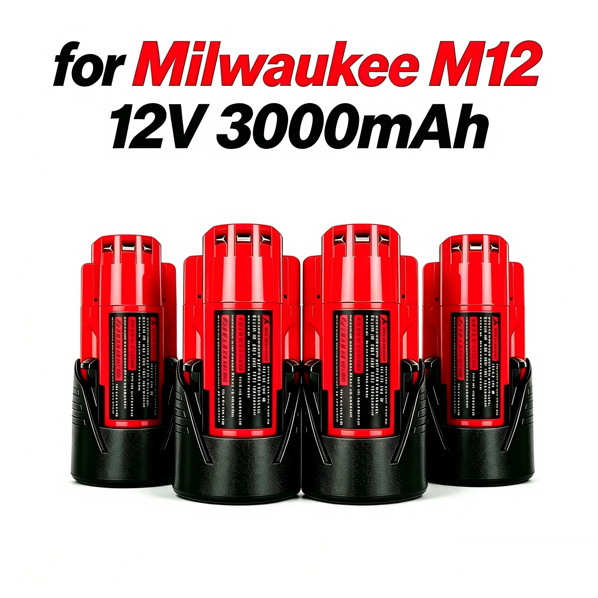 2026 New for Milwaukee 12V M12 Battery 3Ah Compatible with for Milwaukee M12 XC 48-11-2410 48-11-2420 48-11-2411 Tools Battery