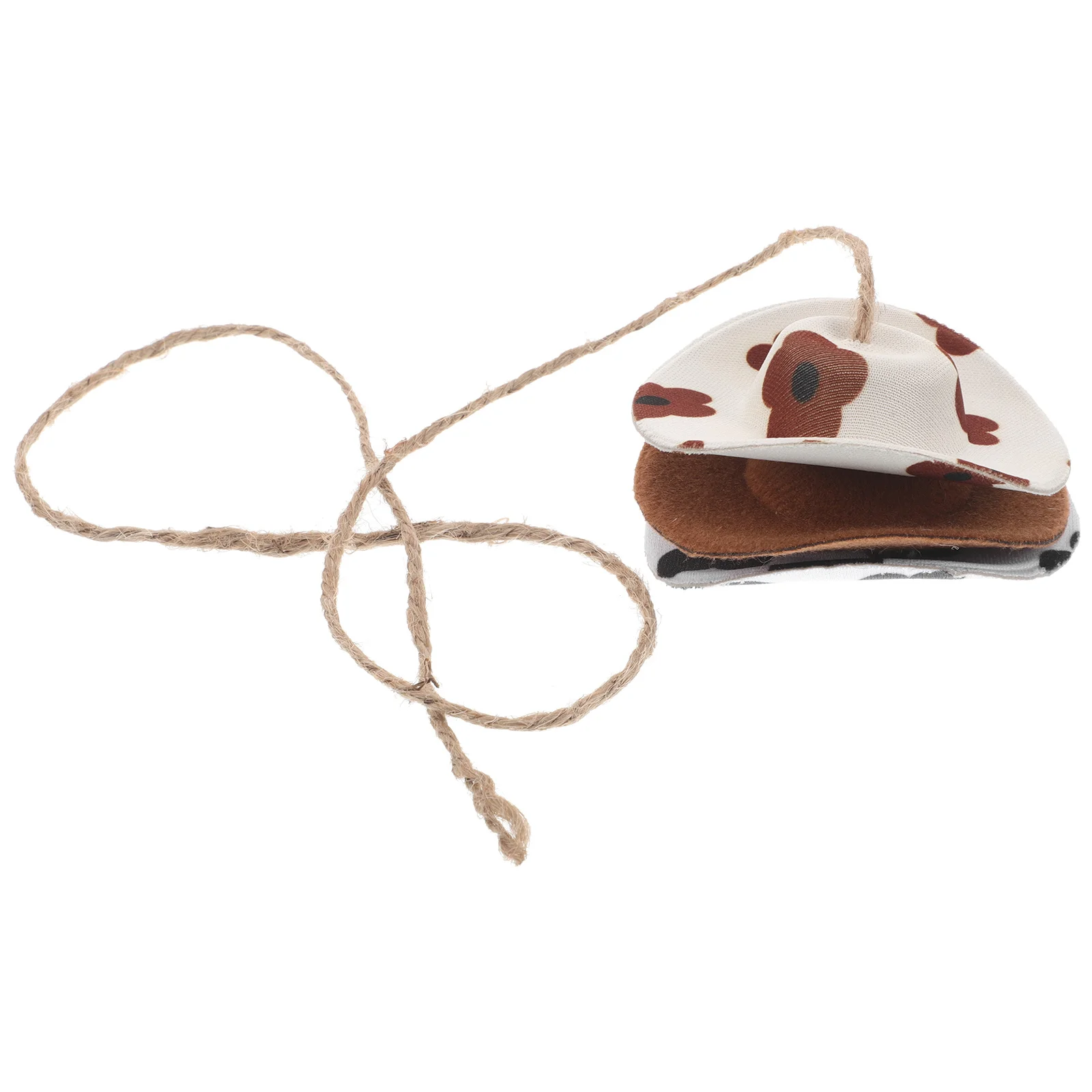 

Cute Cowgirl Hat Rear View Mirror Car Accessory Unisex Western Style Interior Decor Durable Easy Install Pendent