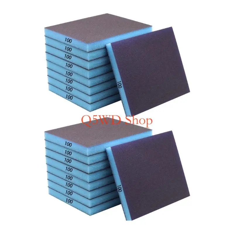 Q5WD 18pcs Sanding Sponges For Easy Handling on Complex Surfaces Shapes