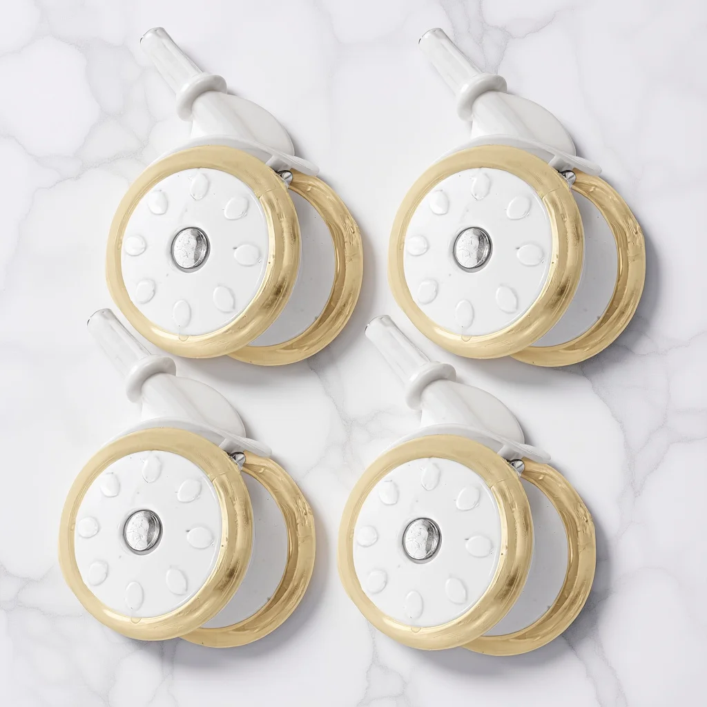 

JOINPAYA 4Pcs Universal Replacement Wheels for Baby Walkers Strollers Caster Set Compatible with Trend Models