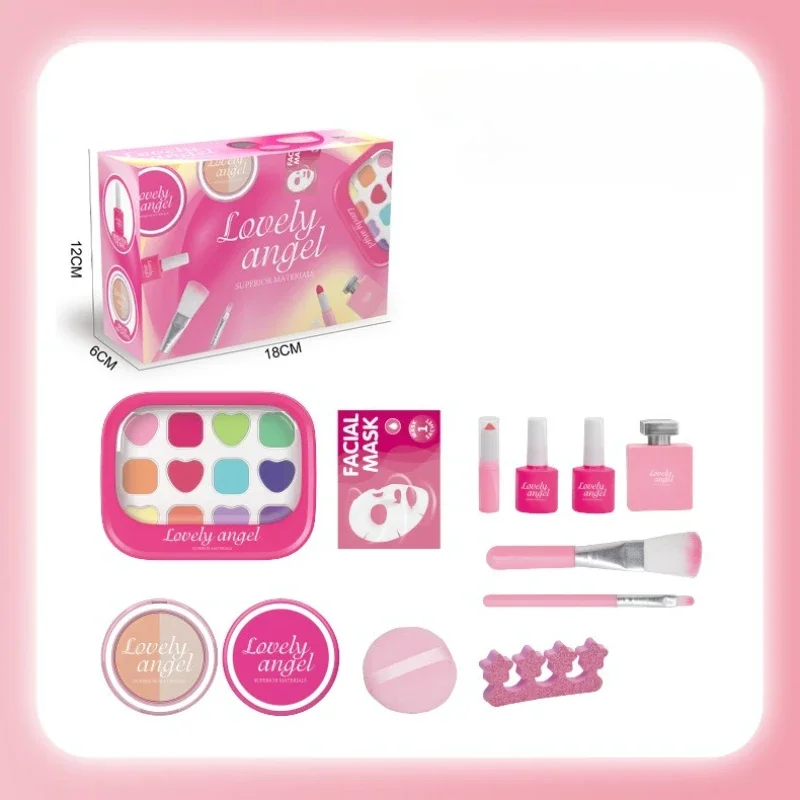 Childrens Pretend Play Makeup Toys Realistic Makeup Kit for Dolls Girls Toy for Kids 2 To 4 Years Old Birthdays Christmas Gifts